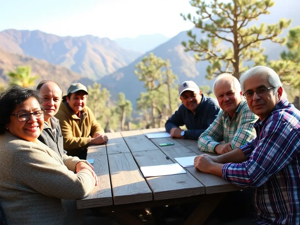 An image of ACCA Fontanges members participating in an educational workshop on ethical hunting practices, learning about wildlife conservation and responsible hunting techniques.